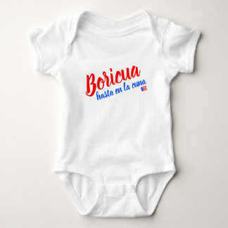 Body Para Bebé Boricua Hasta en la Cuna Puerto Rico