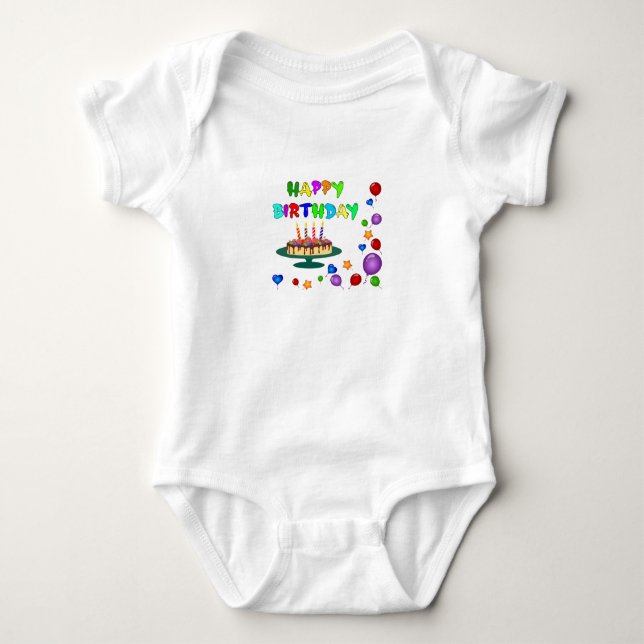Body Para Bebé Born For Birthday Energy (Anverso)