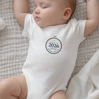 Body Para Bebé Born in 2026 America 250th Anniversary