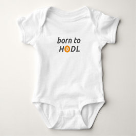 Body Para Bebé Born to HODL Baby Bodysuit