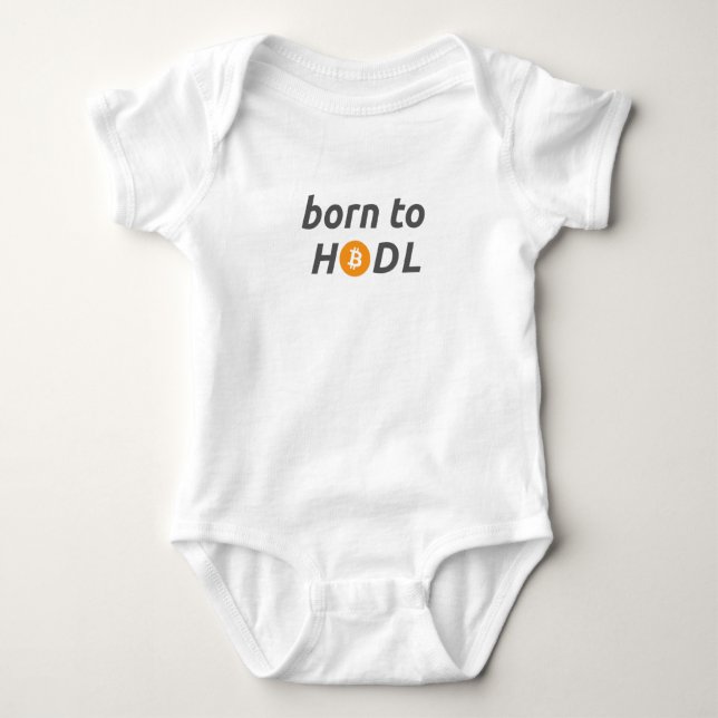 Body Para Bebé Born to HODL Baby Bodysuit (Anverso)