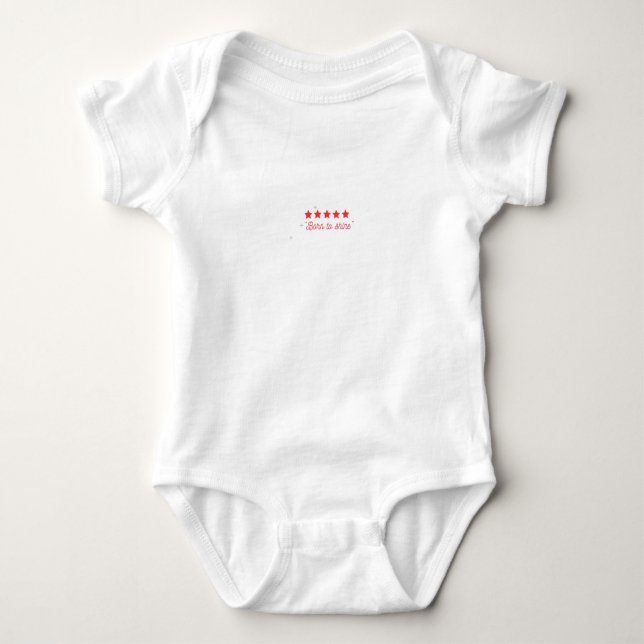 Body Para Bebé Born to Shine – Starry Baby Bodysuit" (Anverso)
