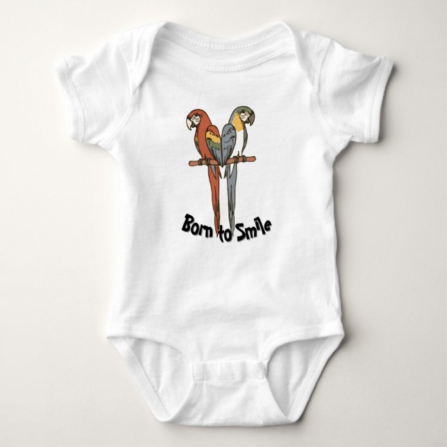 Body Para Bebé Born to Smile Parrot Baby Bodysuit (Anverso)