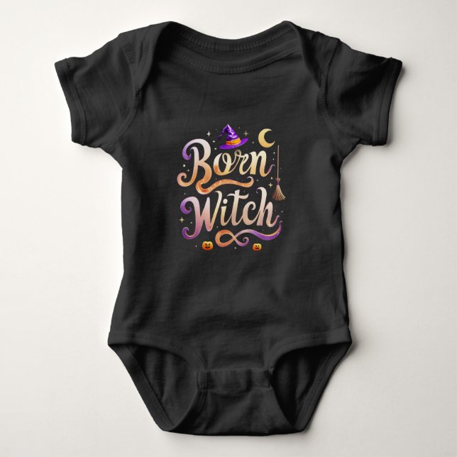 Body Para Bebé Born Witch  -  Halloween costume (Anverso)