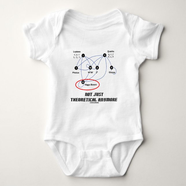 Body Para Bebé Bosón de Higgs no apenas teórico más (Anverso)