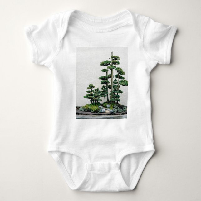 Body Para Bebé Bosque de los bonsais del enebro (Anverso)