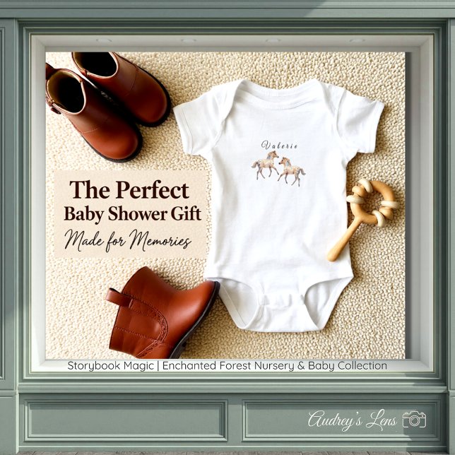 Body Para Bebé Bosque Encantado Magia de Cuentos de Hadas (Storybook Magic Enchanted Forest Baby Bodysuit)