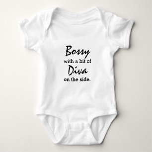 Body Para Bebé Bossy con un poco de diva 