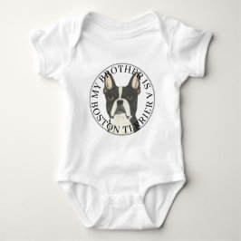 Body Para Bebé Boston Terrier Big Brother