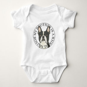 Body Para Bebé Boston Terrier Hermano Mayor