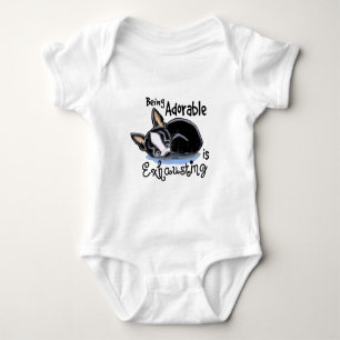 Body Para Bebé Boston Terrier que es adorable