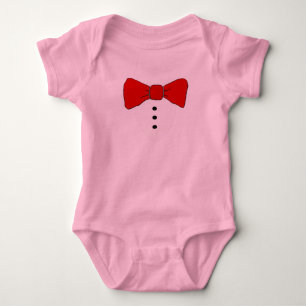 Body Para Bebé Bow Bow Tie Shirt