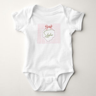 Body Para Bebé Bow&Gingham
