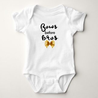 Body Para Bebé Bows antes de Bros