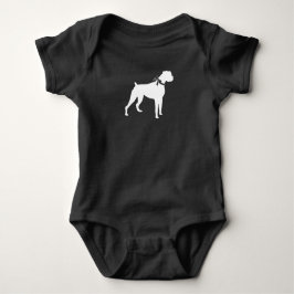 Body Para Bebé Boxer Dog Baby Shower Puppy Grey