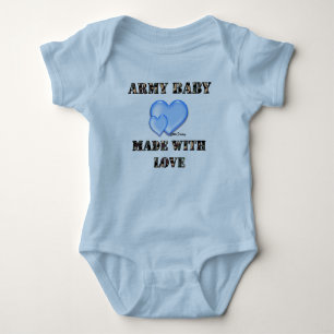 Body Para Bebé Boy Army Baby Made with Love de Dani