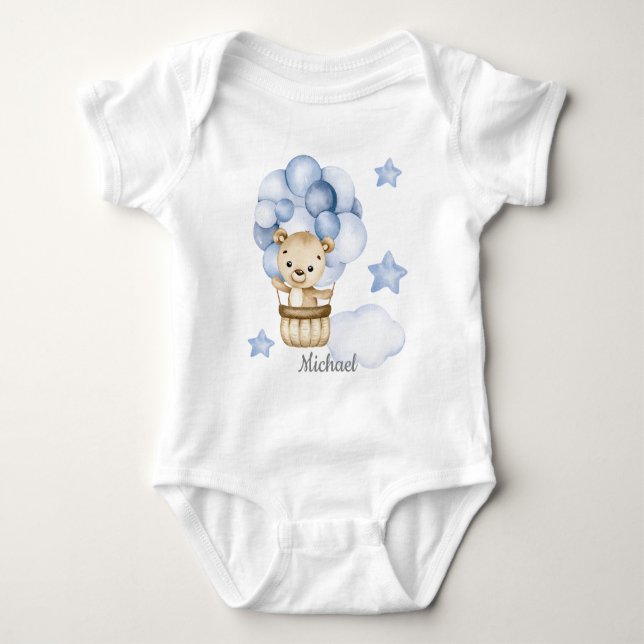 Body Para Bebé Boy Teddy Bear Baby Bear Baby Bodysuit (Anverso)