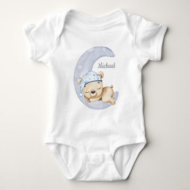 Body Para Bebé Boy Teddy Bear Baby Bear Baby Bodysuit (Anverso)