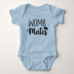 Body Para Bebé BOY - Womb Mates Bodysuit Black Font