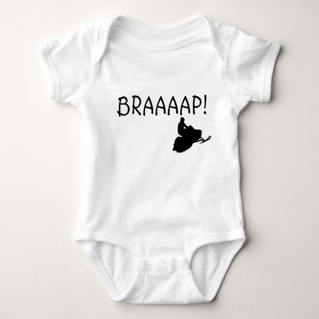 Body Para Bebé ¡"BRAAAAP! "Snowmobile infantil (Anverso)