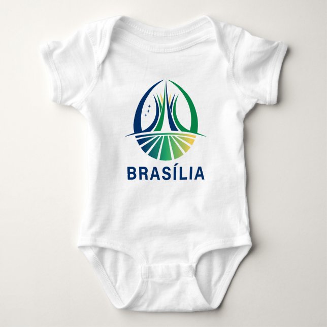 Body Para Bebé Brasilia Capital de Brasil (Anverso)