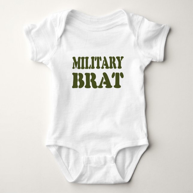 BODY PARA BEBÉ BRAT MILITAR (Anverso)