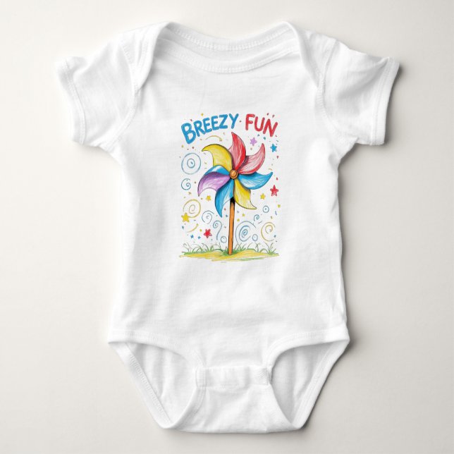 Body Para Bebé Breezy Fun PinWheel Baby Set (Anverso)