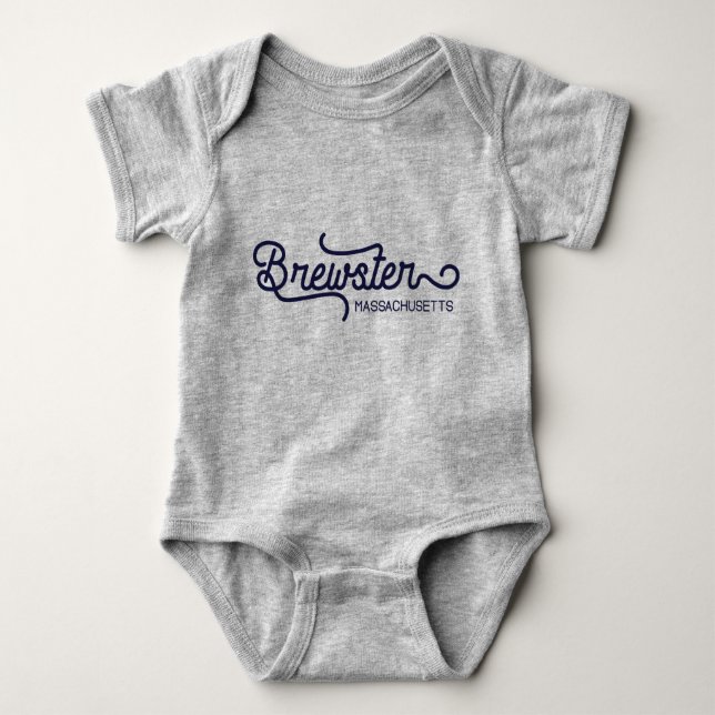 Body Para Bebé Brewster Massachusetts Baby Bodysuit (Anverso)