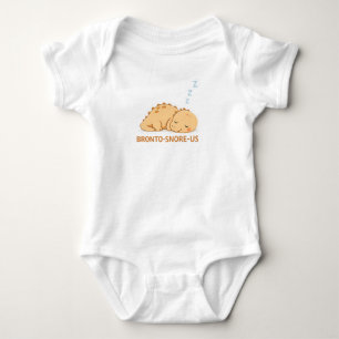 Body Para Bebé Bronto ronca Cute Dino Pun – Dinos divertidos Kawa