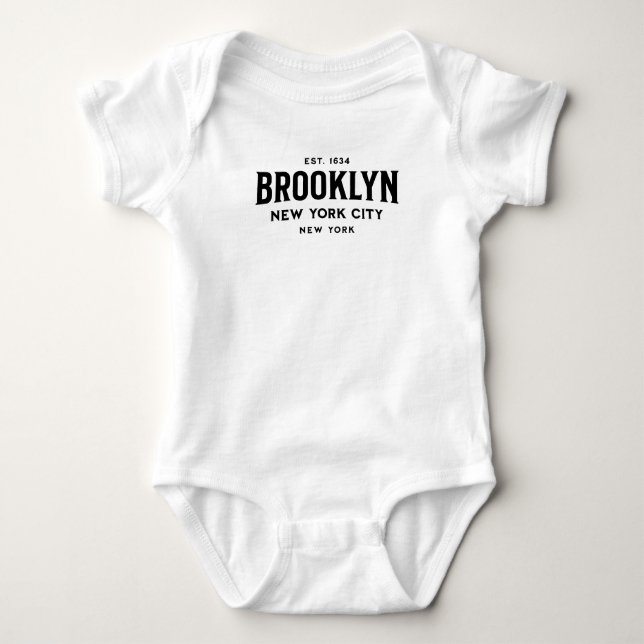 Body Para Bebé Brooklyn New York (Anverso)