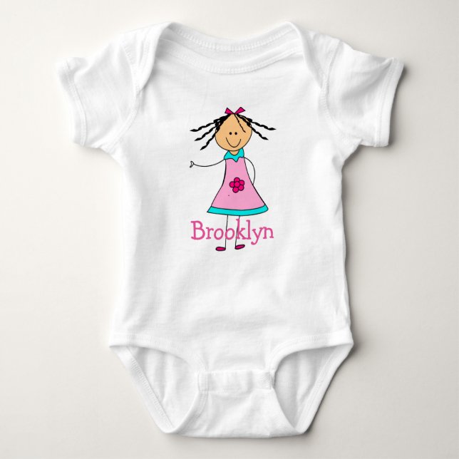 Body Para Bebé BROOKLYN nombre de bebé personalizado (Anverso)