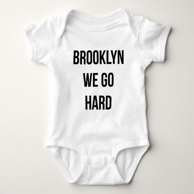 Body Para Bebé Brooklyn vamos difícilmente (Anverso)