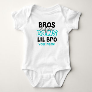 Body Para Bebé Bros antes de doblar camiseta personalizada de Lit