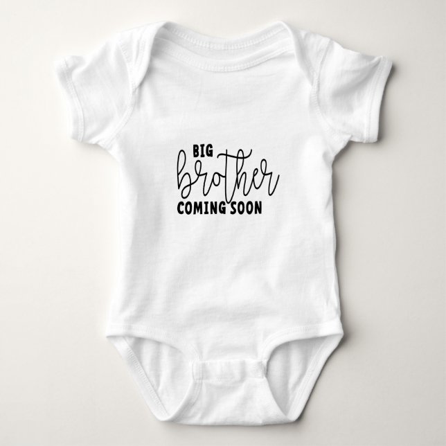 Body Para Bebé Brother coming soon. Wordt binnenkort grote broer (Anverso)
