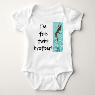Body Para Bebé Brother gemelo - lagarto
