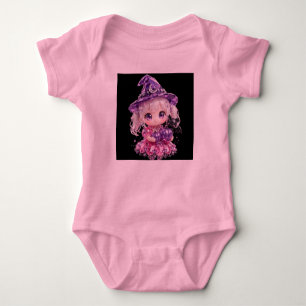 Body Para Bebé Bruja de cristal Chibi adorable Halloween 