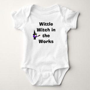 Body Para Bebé Bruja de Wittle en los trabajos