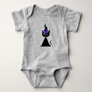 Body Para Bebé Bruja {halloween} gato {bebé de una pieza}