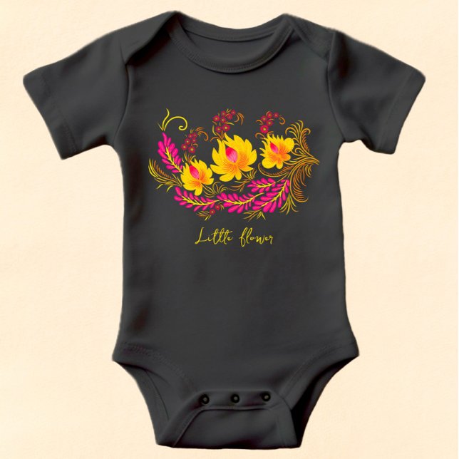 Body Para Bebé Brunches de flores (Subido por el creador)