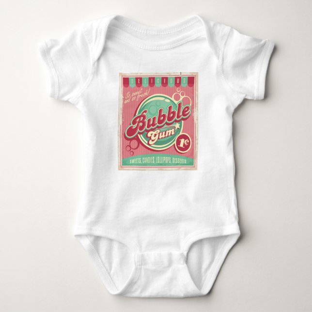 Body Para Bebé Bubble Gum Baby Bodysuit (Anverso)