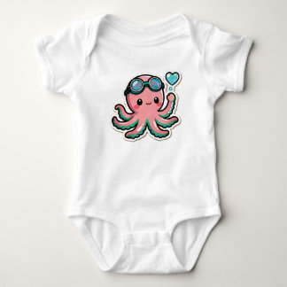 Body Para Bebé Buceo Kawaii