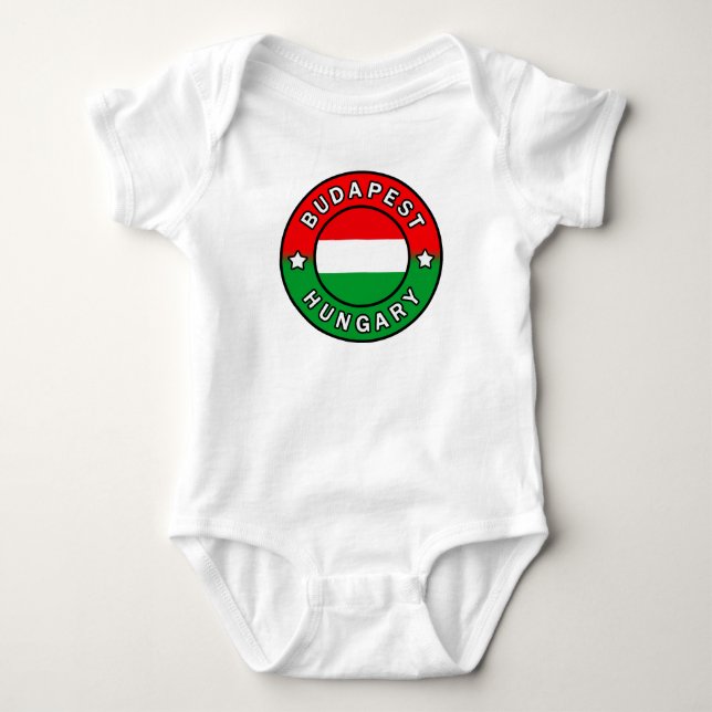Body Para Bebé Budapest Hungría (Anverso)