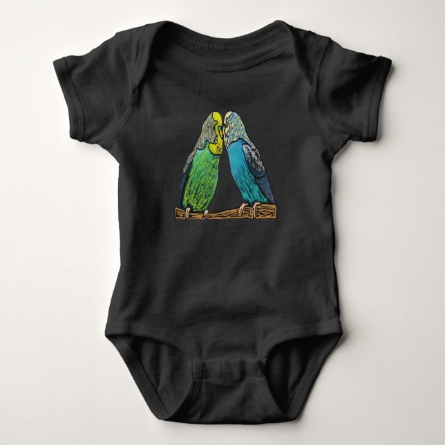 Body Para Bebé Budgie (Anverso)