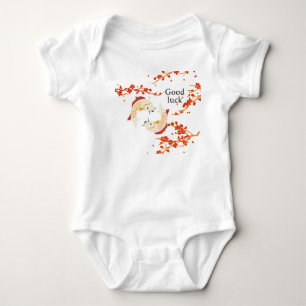 Body Para Bebé Buena suerte de pescado Koi con Sakura   Japonés e