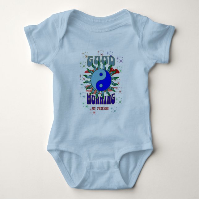 Body Para Bebé BUENAS MAÑANAS, Baby Bodysuit (Anverso)