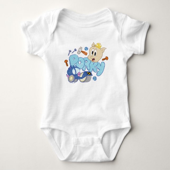 Body Para Bebé BUGS BUNNY BUILDERS™| Boceto de Porky (Anverso)
