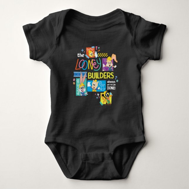 Body Para Bebé BUGS BUNNY BUILDERS™| El Collage de Looney Builder (Anverso)