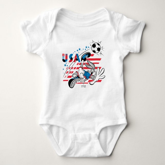 Body Para Bebé BUGS BUNNY™ Team USA Soccer Graphic (Anverso)