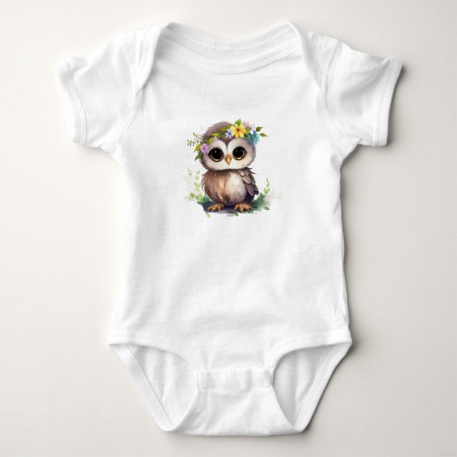 Body Para Bebé Búho adorable (Anverso)
