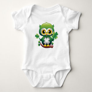 Body Para Bebé Búho Bebé Lindo Dibujo Animado de San Patricio